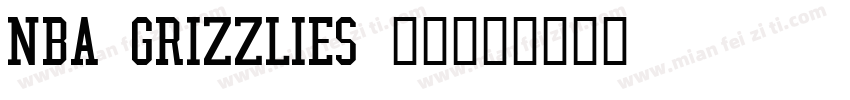 NBA GRIZZLIES 字体字体转换